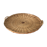 Straw round tray