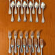 Christofle pearls, dessert cutlery 12 forks 12 spoons 17cm