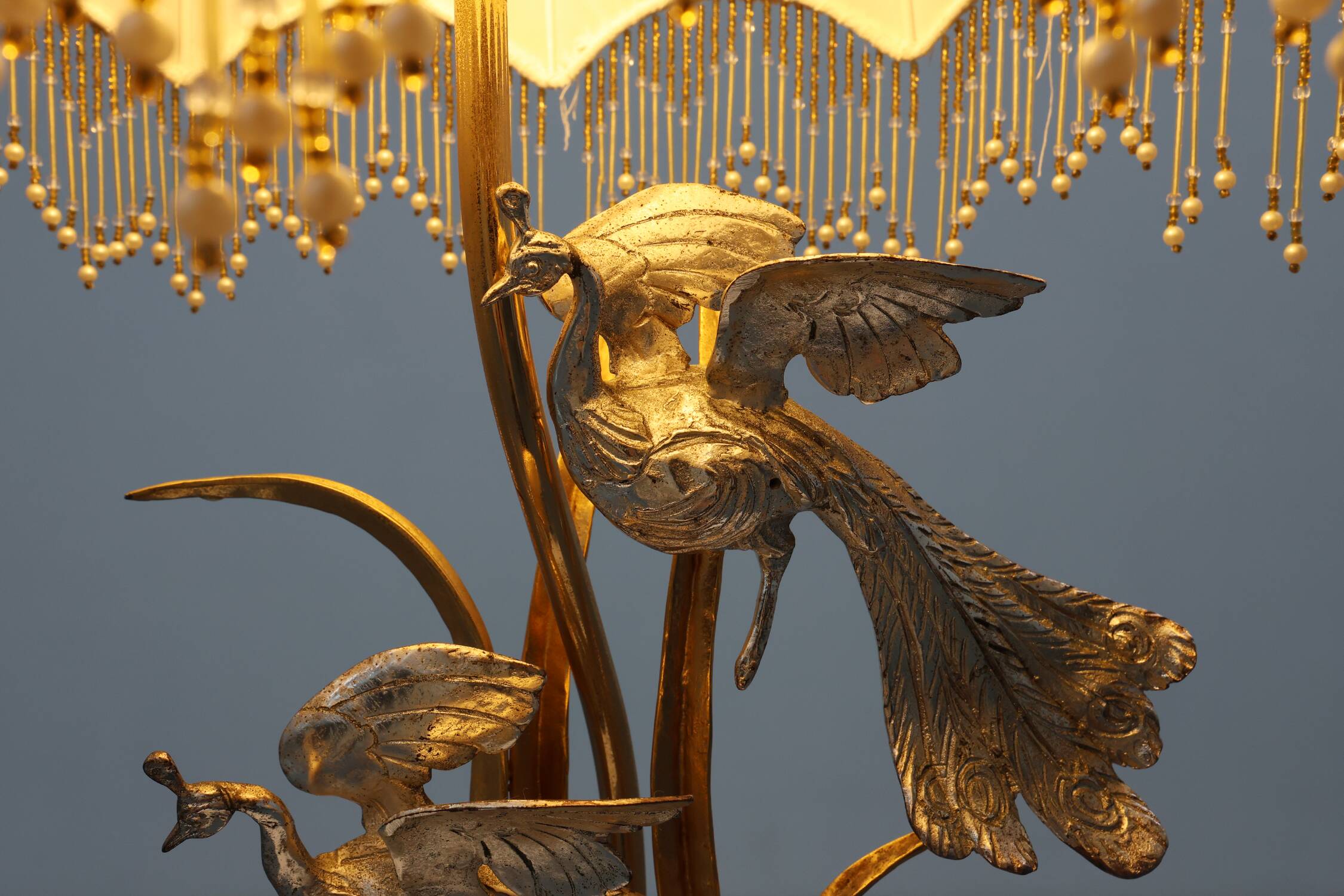 Lampe de table de style régence théâtrale d'Hollywood par Galeotti, Italie, années 1970.