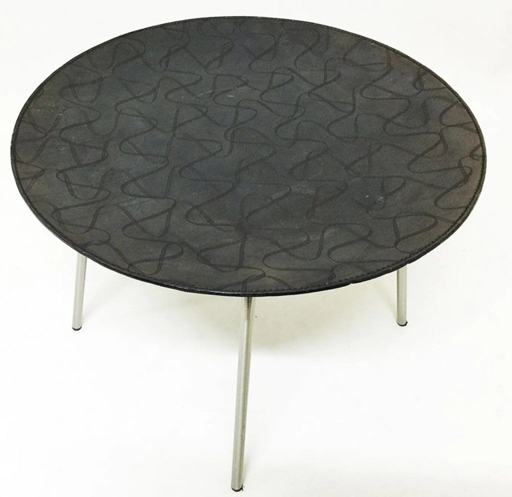 Leather Side Table By Zanotta