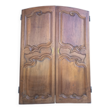 Louis XV walnut wardrobe doors