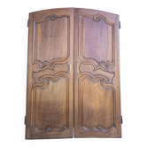 Louis XV walnut wardrobe doors