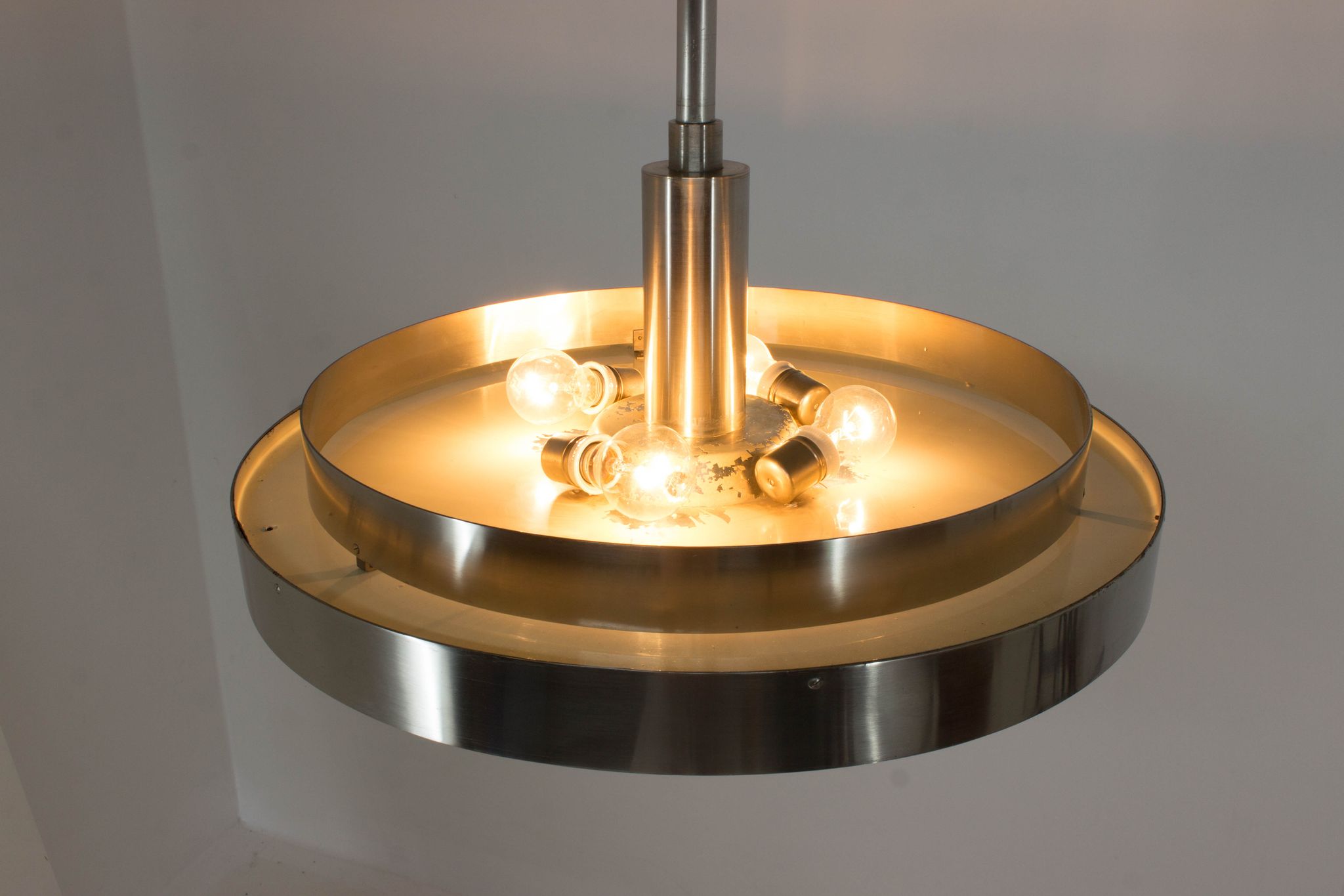 Ultra Rare Large Bauhaus Chandelier by Franta Anyz, 1930s