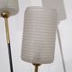 Vintage floor lamp in metal and brass and glass 1950