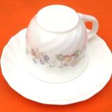 6 Cups / Saucers for coffee, scalloped model