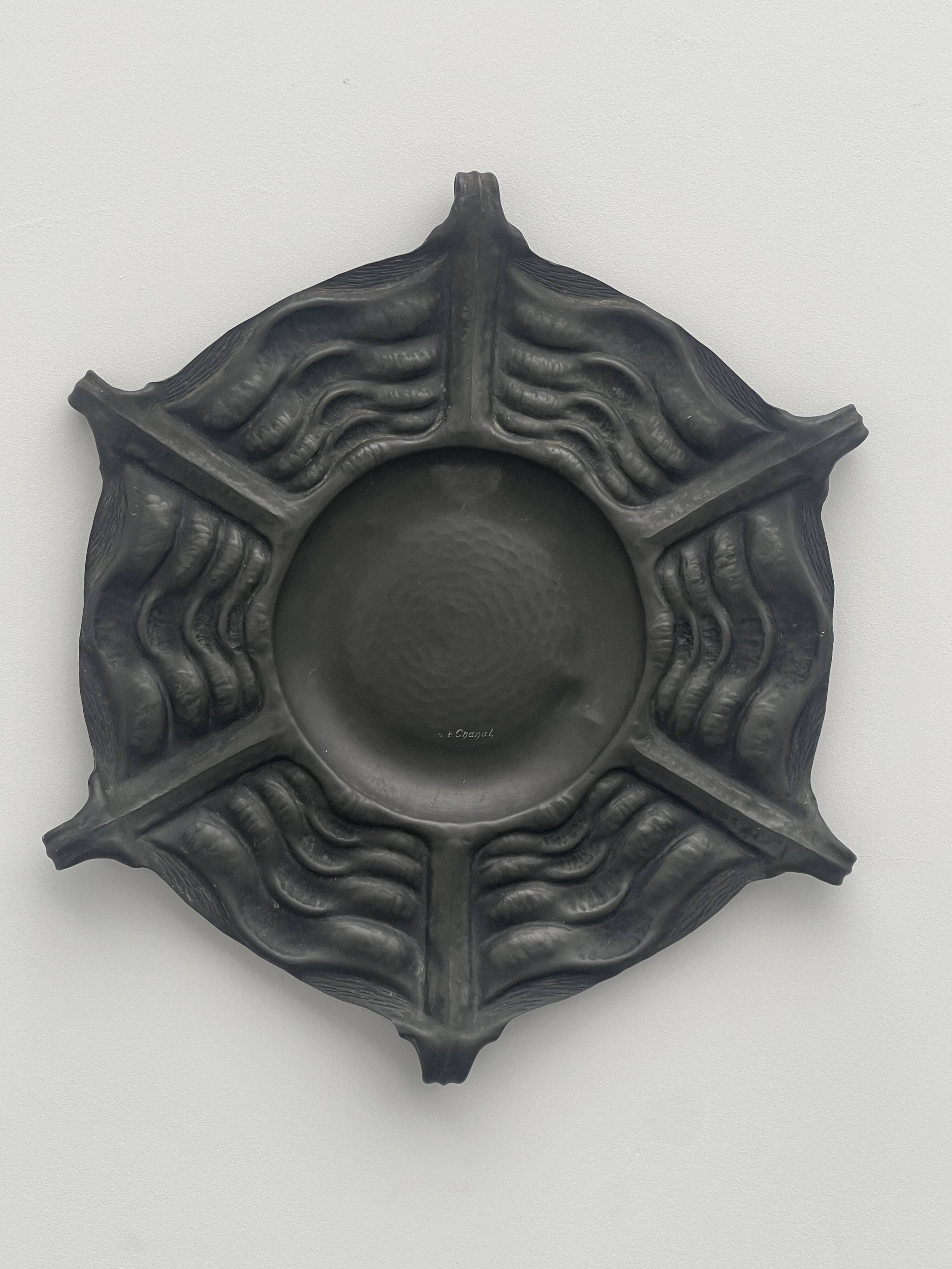 Repoussé Pewter Dish Alice & Eugène Chanal 1900/1925