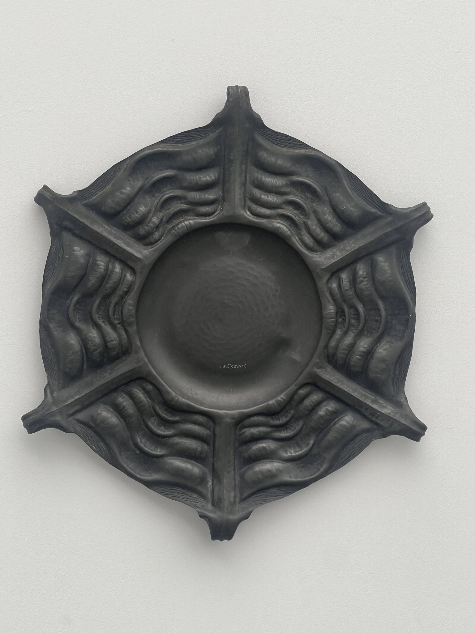 Repoussé Pewter Dish Alice & Eugène Chanal 1900/1925