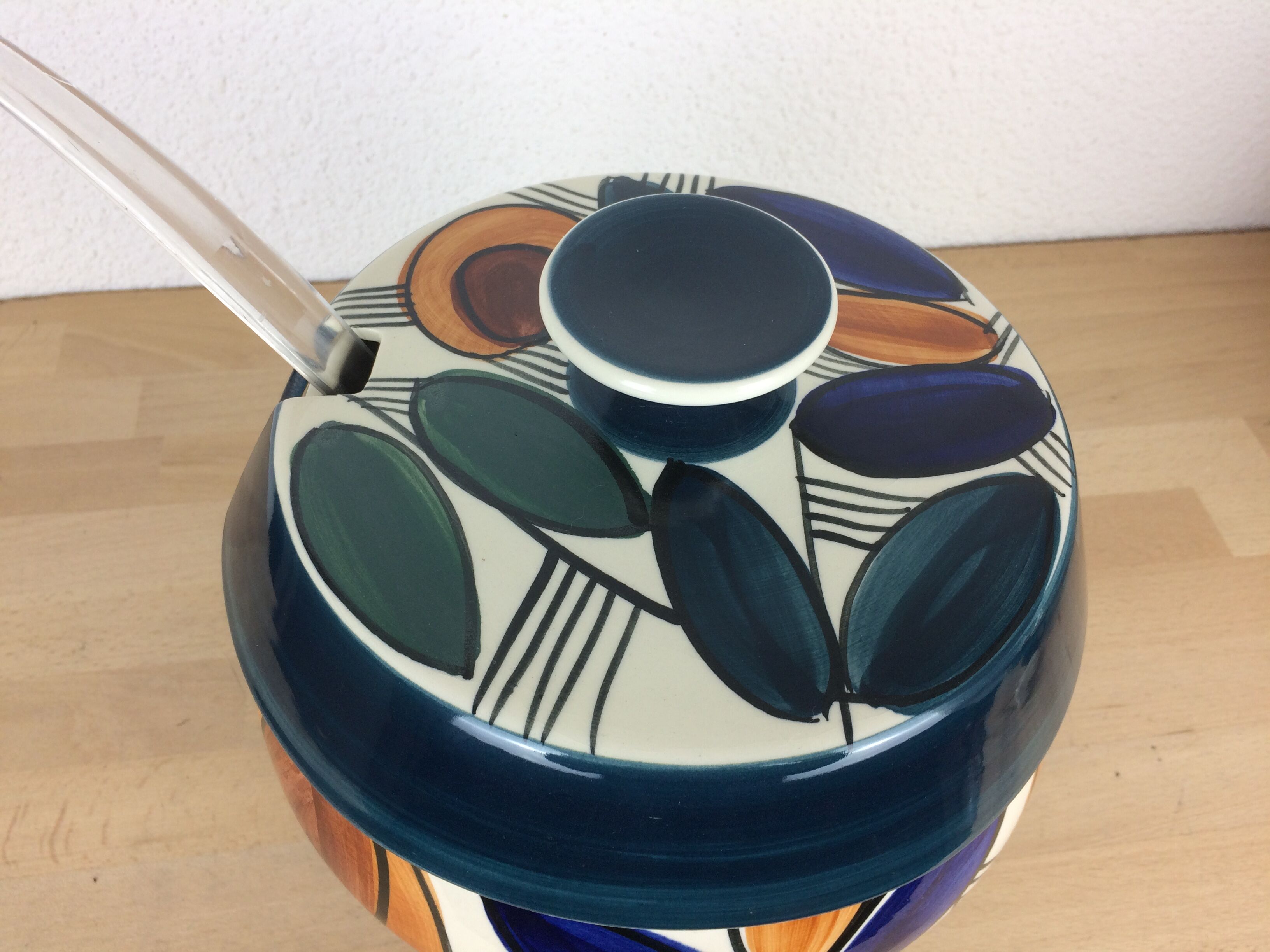 Vintage Aalen ceramic punch bowl