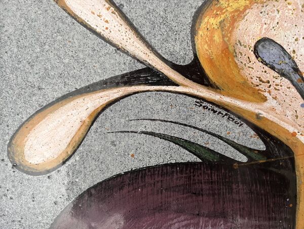 Table basse Céramique de Pierre St Paul, Sant Vicens (Pierre de lave)