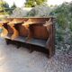 3 stalles de choeur en bois