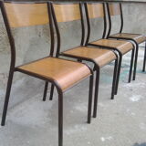 4 Mullca vintage school chairs