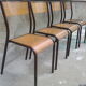 4 Mullca vintage school chairs