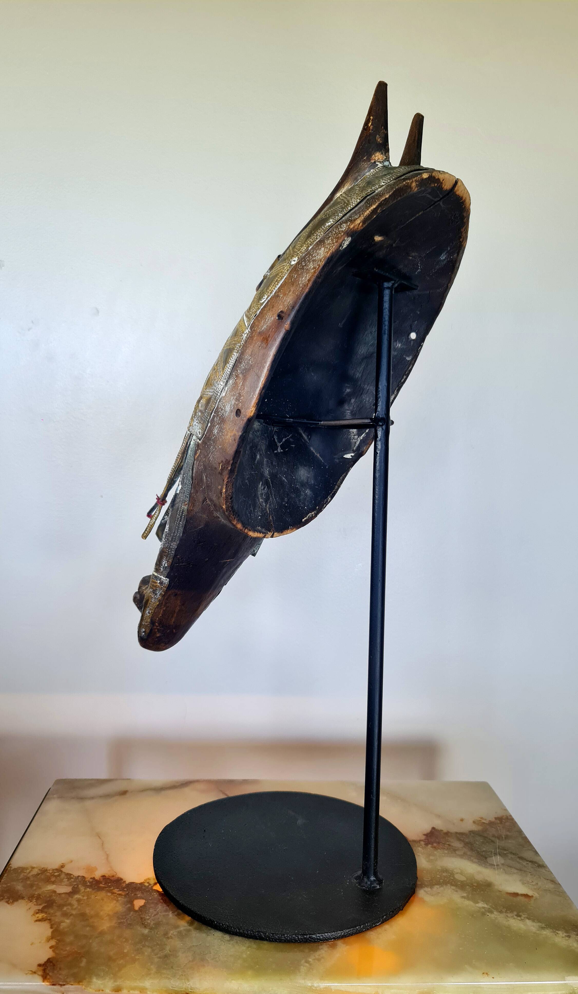 African bambara mask (mali), sold without base