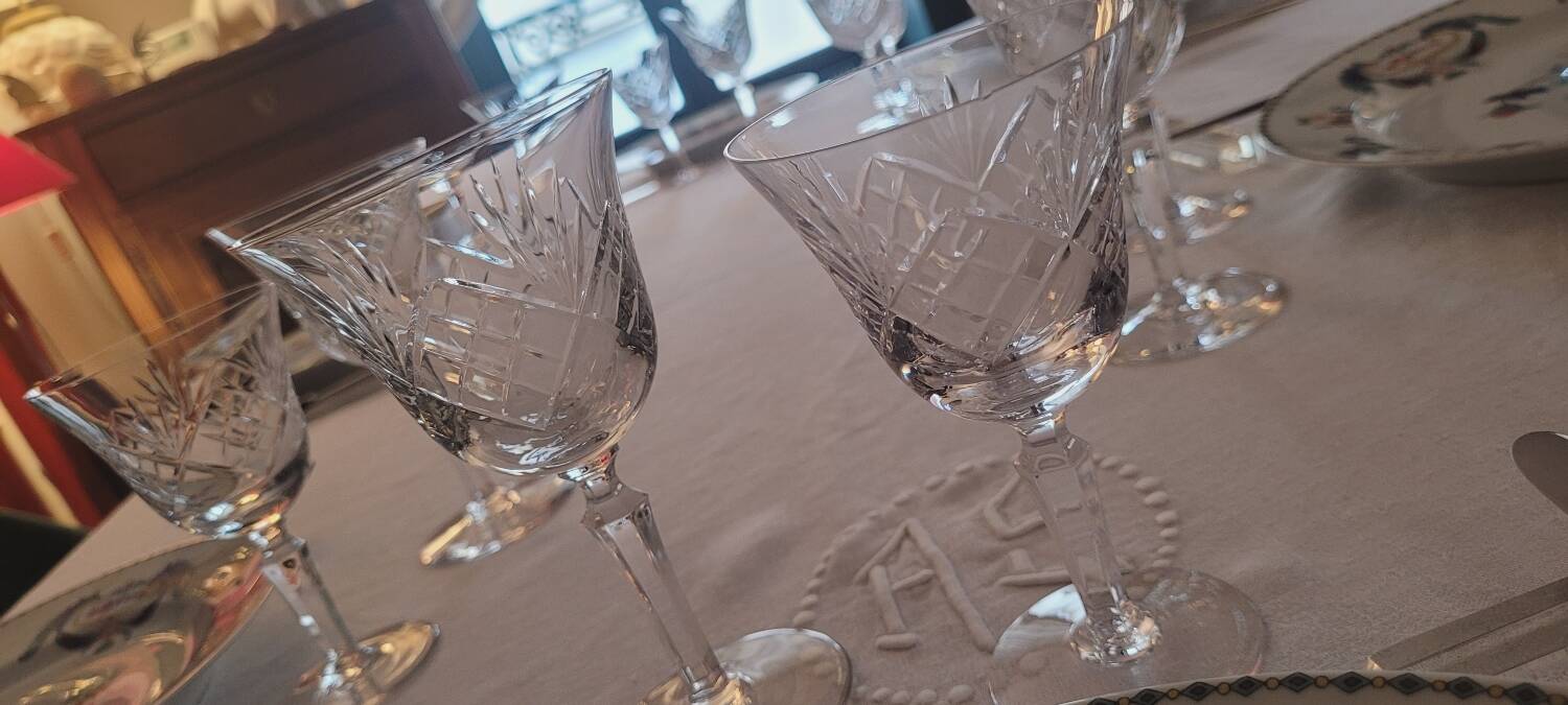 70's stemmed glasses