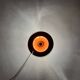 Orange 1970s Ufo Wall or Ceiling Lamp from Staff
