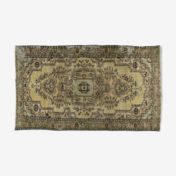 Anatolian handmade vintage rug 285 cm x 163 cm