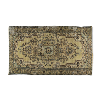 Anatolian handmade vintage rug 285 cm x 163 cm