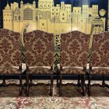 Set of 4 Louis XIII "Sheep bone" chairs