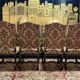 Suite de 4 chaises Louis XIII "Os de mouton"