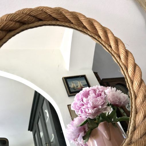 33cm round rope mirror