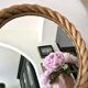 33cm round rope mirror