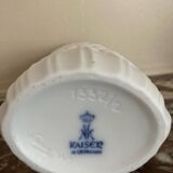 White biscuit vase by Kaiser by M. Frey