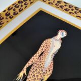 Art deco plate with erte drawing