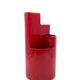Franco Bettonica, red ceramic vase mod. fb1, Gabbianelli Italy ca. 1970