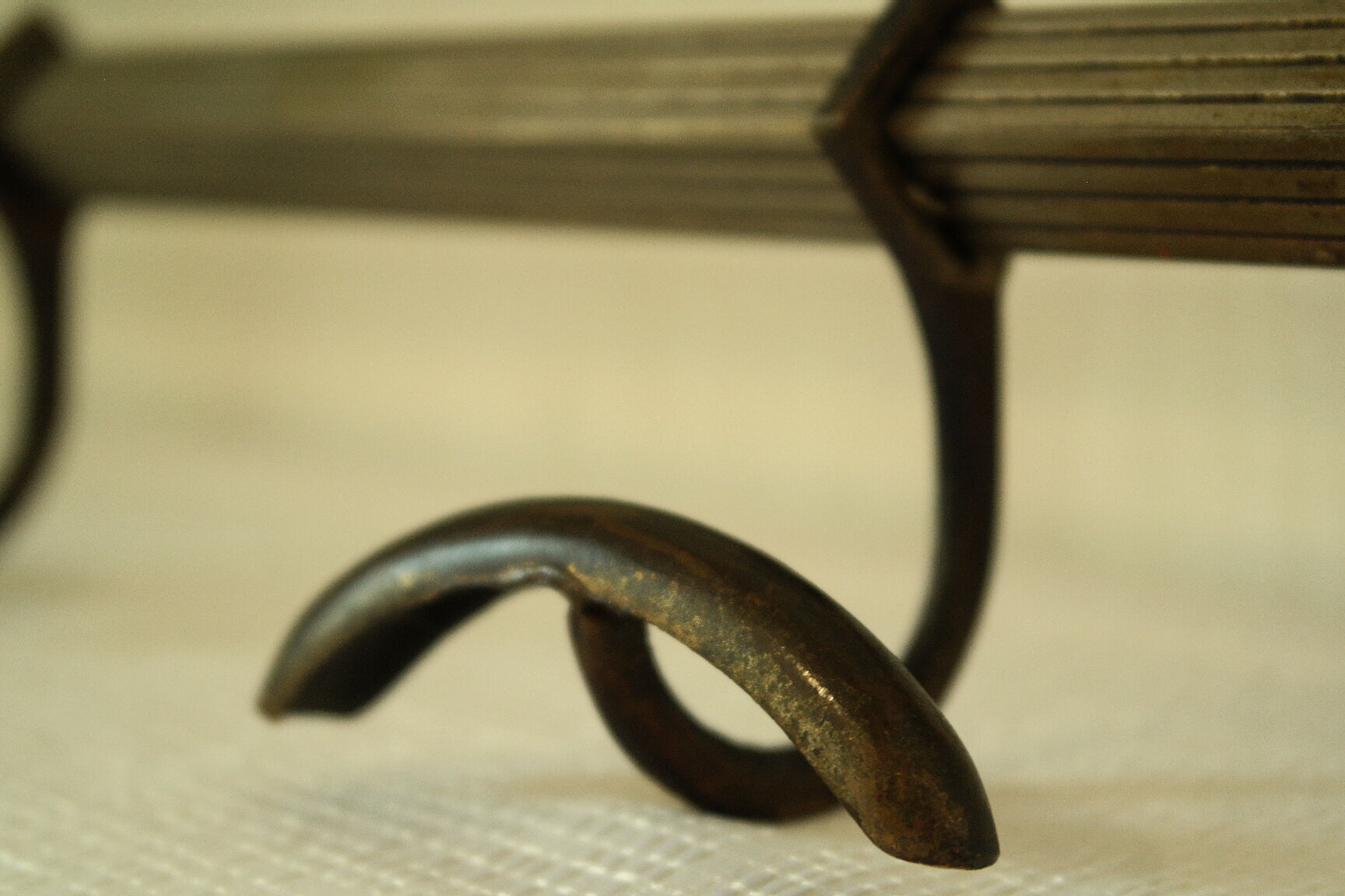 Old metal locomotive/train wall coat rack