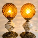 Set of French Hollywood Regency lamps
