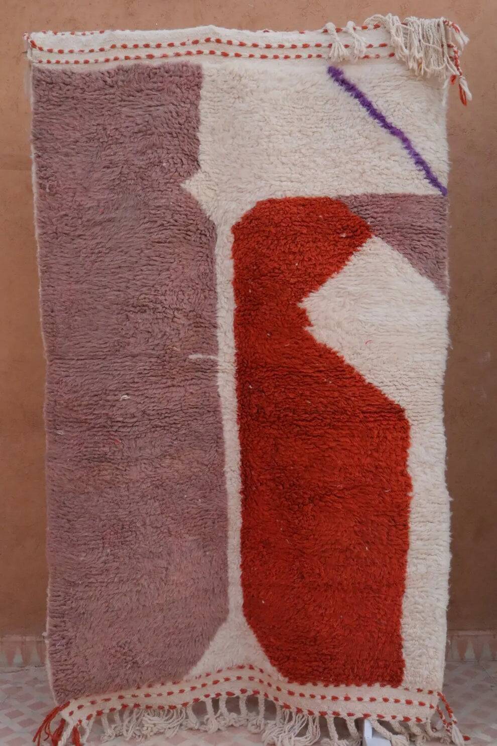 Traditional handmade Berber Beni Ouarin rug size 150 x 250 cm