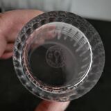 4 vintage crystal tumblers from Baccarat, model Nancy.