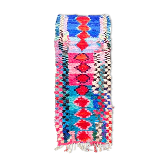 Tapis marocain boucherouite 80x260 cm