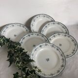 6 flat plates - Saint Amand - Argenton model