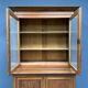Armoire d'école en pin belge avec vitres nervurées