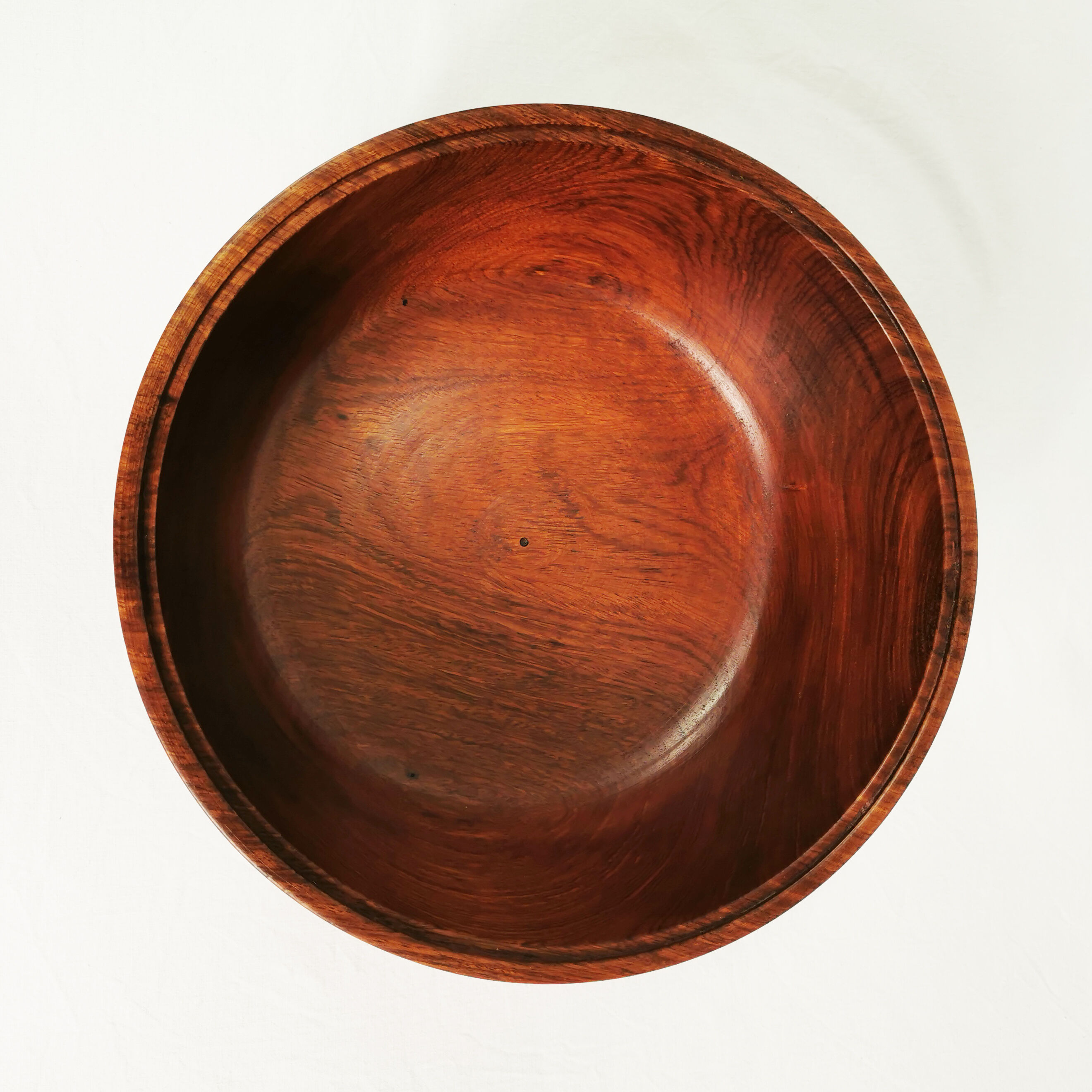 Large teak bowl and salad spoons, Denmark, 1960s
