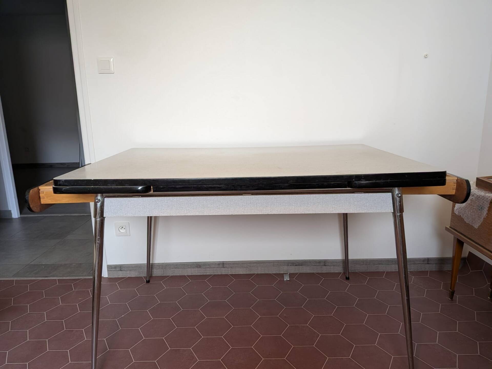 Vintage grey formica table