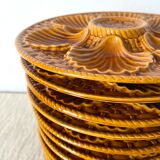 Vintage ceramic oyster plates x 12