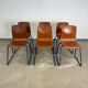 Lot 6 chaises Galvanitas « S23 », années 60, Hollande
