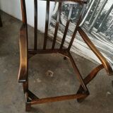 Pair of art deco velvet armchairs