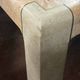 Tessellated Stone & Brass Inlay Coffee Table — Mission Furniture, 1989