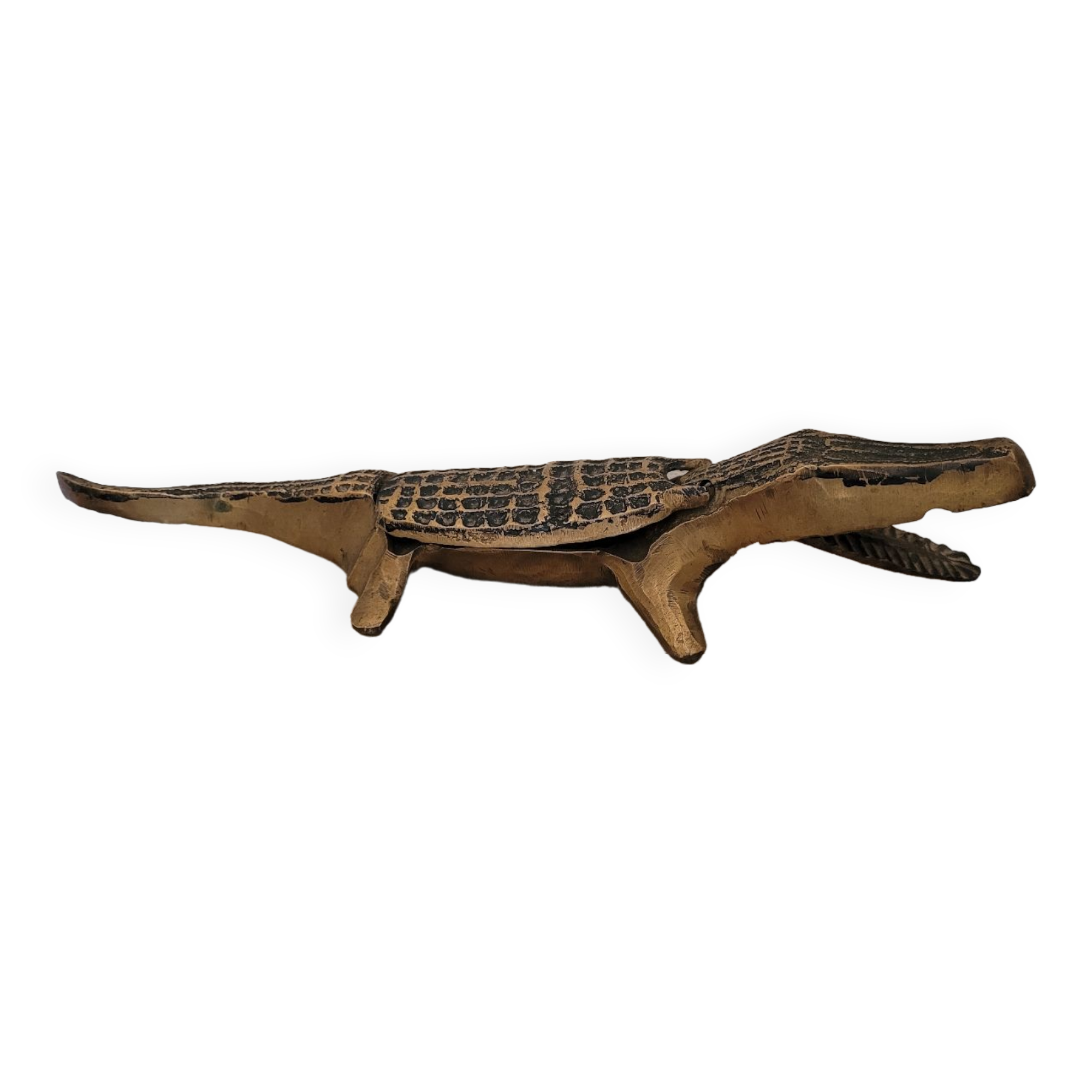 Crocodile en laiton