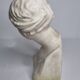 Antique goddess bust in patinated plaster, old, 27 cm