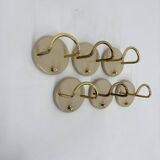 Set of 6 wall coat hooks by Schönbuch , 1970s Germany