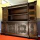 Renaissance-style sideboard, entirely made of walnut and richly carved.