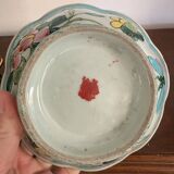 Coupe Plate Empty Pocket Family Rose Celadon Porcelain Peranakan Qing