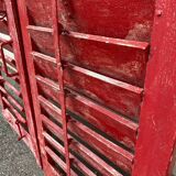 Pair of red shutters