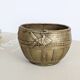 Vintage Brass Bowl Fish Scorpion Woven Texture