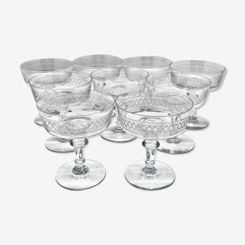 Clichy champagne glasses