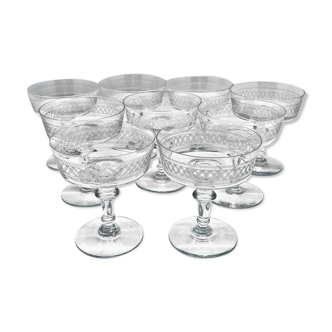 Clichy champagne glasses